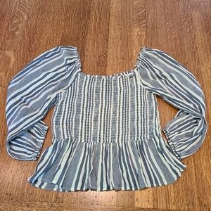 American Eagle ruched blouse